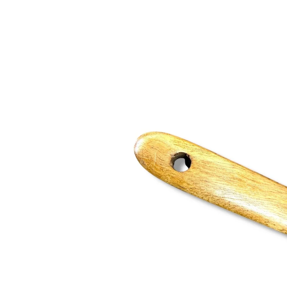 Wooden Slotted Spoon Kitchen Strainer Tool‎ Natural Cooking Utensil Rustic